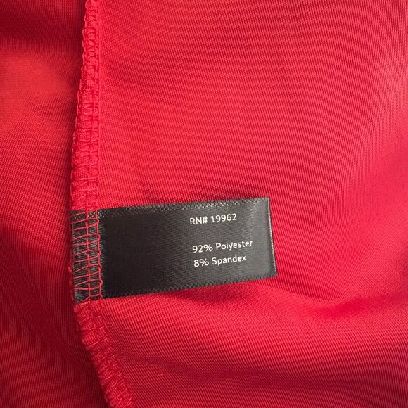 NWT Boston Proper Red Velvet Scoop Neck Tee Holiday Party Festive Size XL - Picture 4 of 5